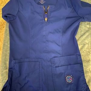 KOI Lite GALAXY BLUE xxs petite scrubs